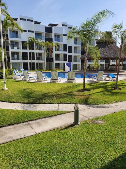 Departamento De Lujo En Manzanillo, Planta Baja Frente A La Alberca Διαμέρισμα Εξωτερικό φωτογραφία
